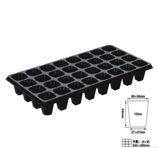 Plastic Seedling Tray PS Nursery Tray Seed Tray Greenhouse Accessories