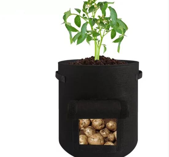 10 Gallon Felt Fabric Plant Flower Pots Grow Bag