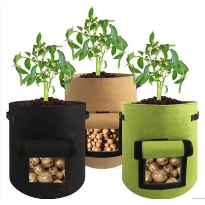 Durable Non-Woven Vegetable Potato Flower Garden Planter Growing Planting Pocket Bag